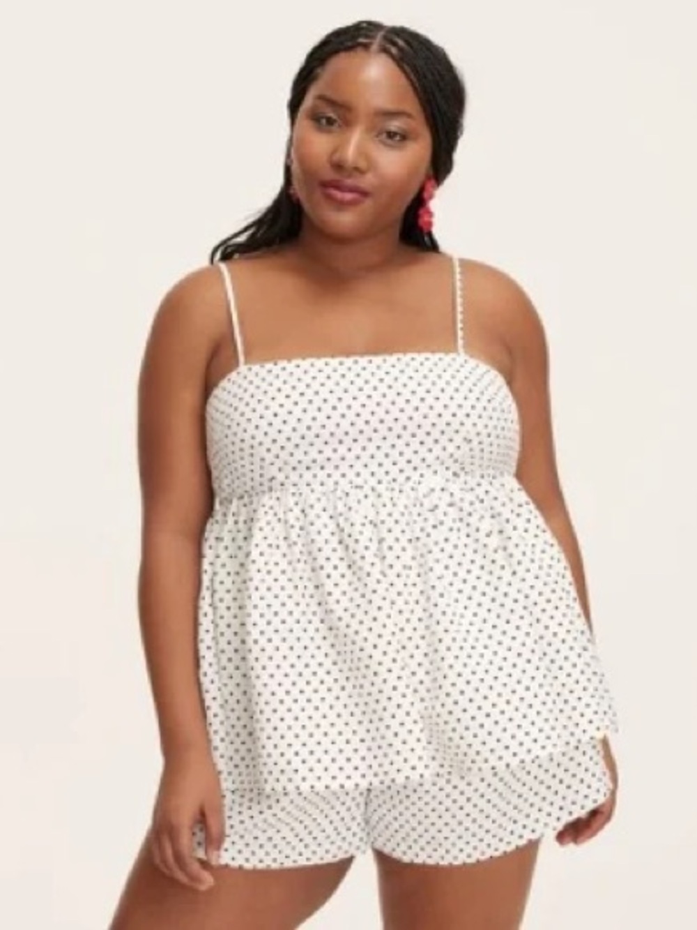kate spade White Polka Dot Cami top